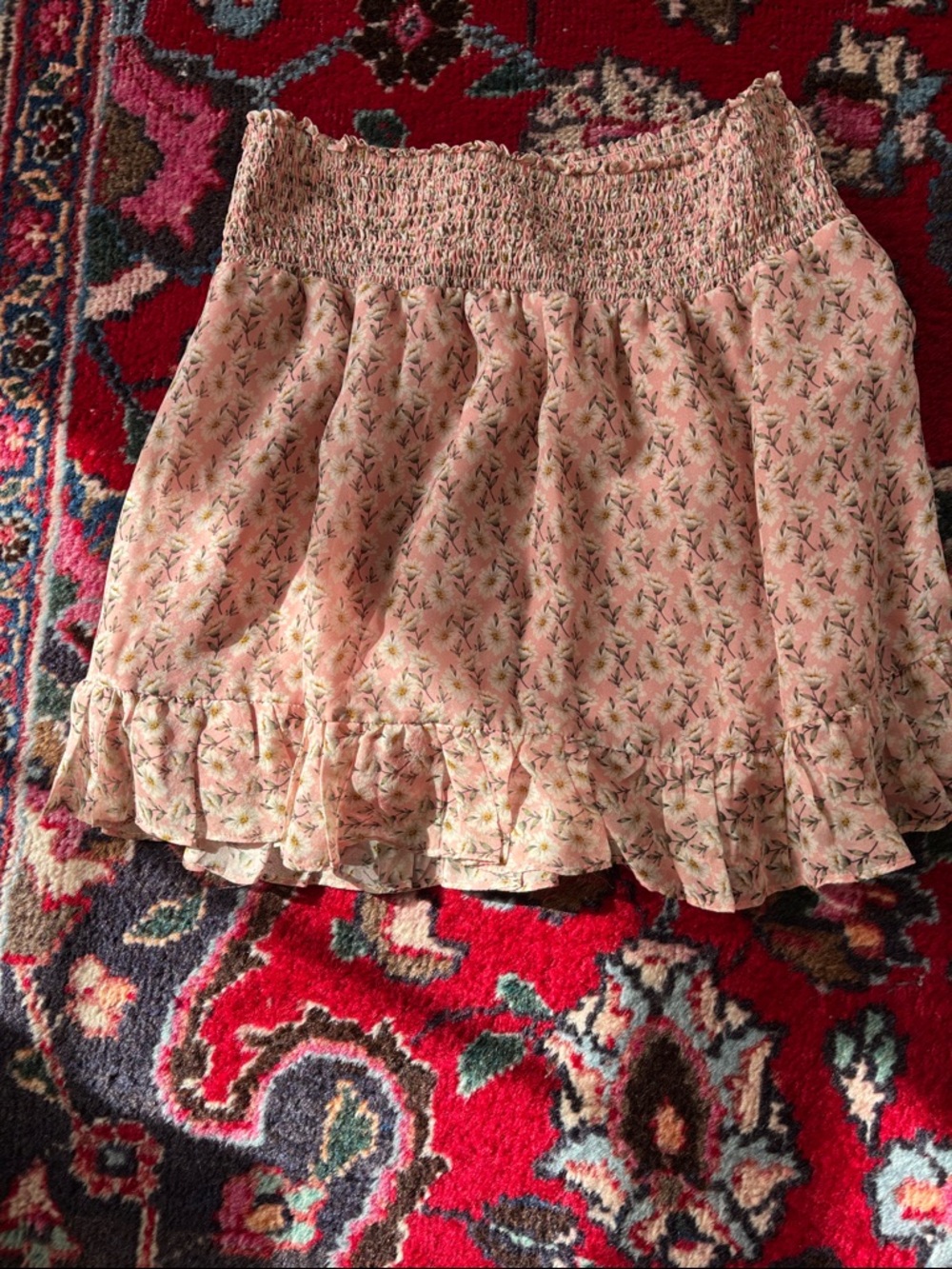 Flirty Intermix lined crepe miniskirt